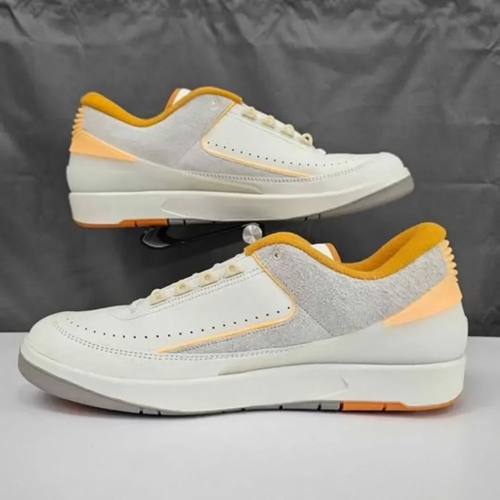 Nike Air Jordan 2 Retro Low Melon Tint Mens Size 16 Off-White Orange Cream NEW